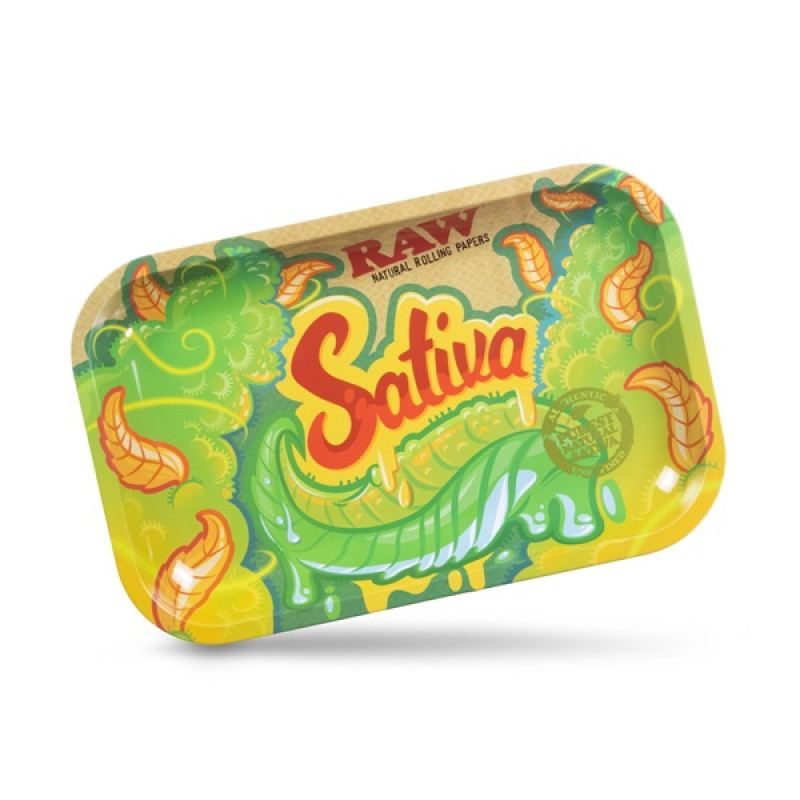 RAW METAL TRAY SMALL - SATIVA 1CT