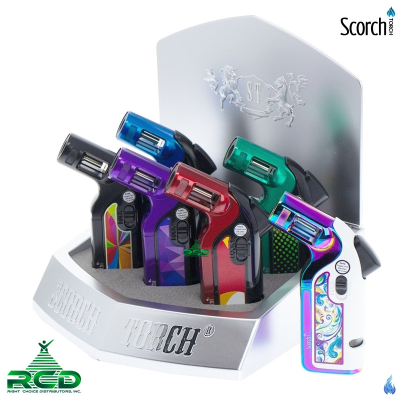 SCORCH TORCH SINGLE FLAME ERGONOMIC SHAPE - STDS216 6CT/ DISPLAY