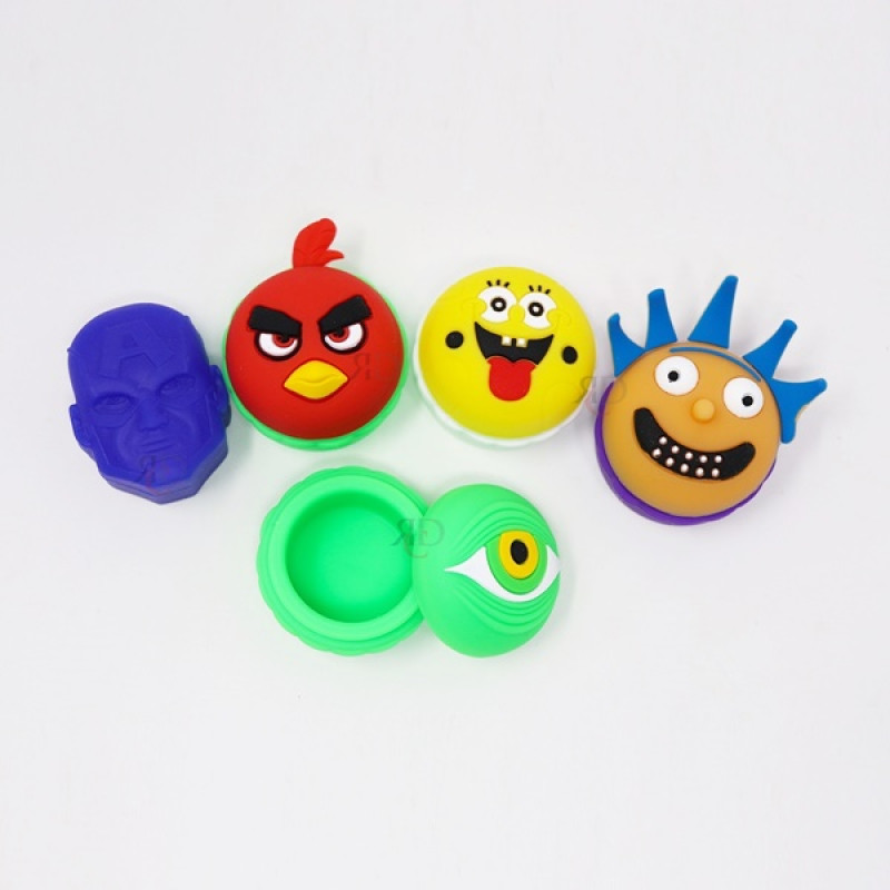 SILICONE JAR ASST. DESIGN 5CT/ PACK