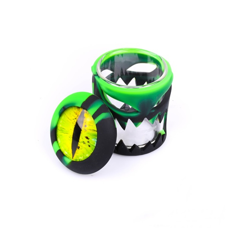 DRAGON EYE GLASS SILICONE 3.5GRAM JAR - JAR90