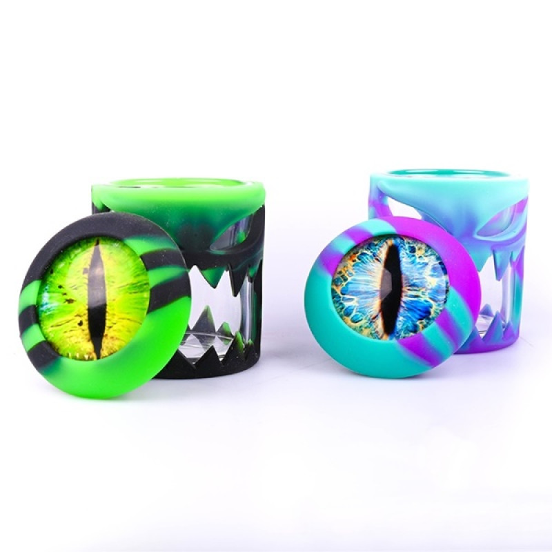 DRAGON EYE GLASS SILICONE 3.5GRAM JAR - JAR90