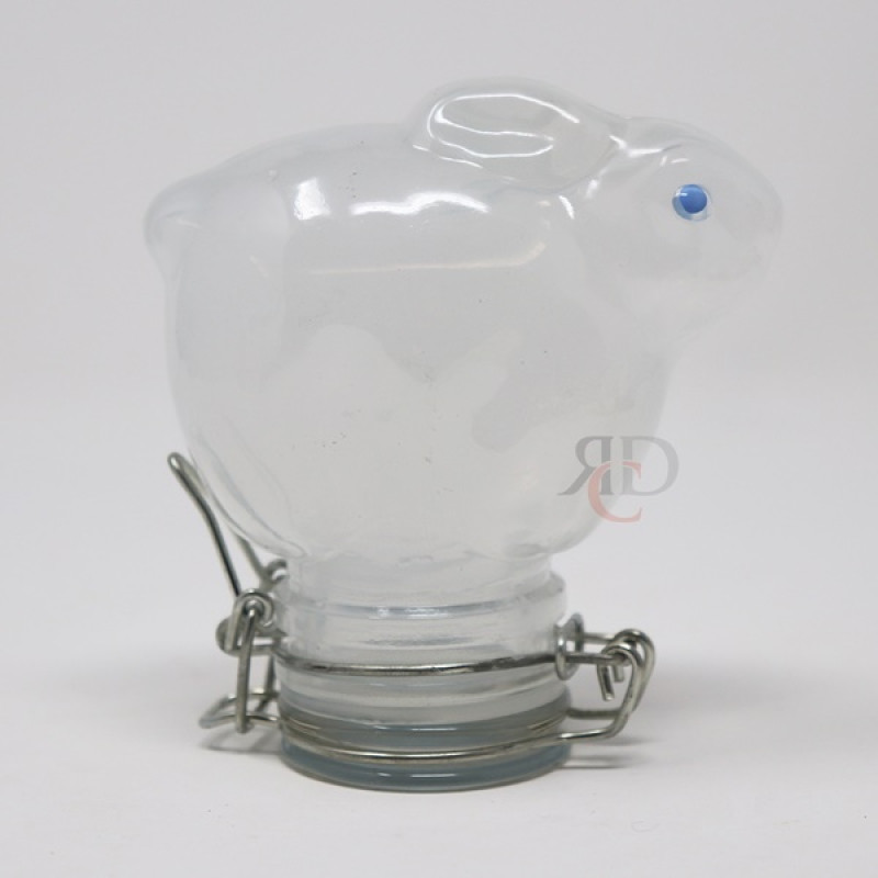 GLASS JAR MEDIUM BUNNIES ASST. COLOR JAR76 1CT