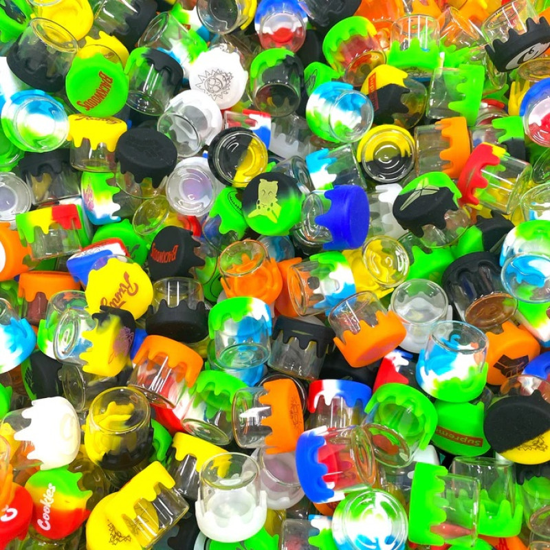 SILICON JAR 6ML W/ SILICONE TOP 5CT/ PACK
