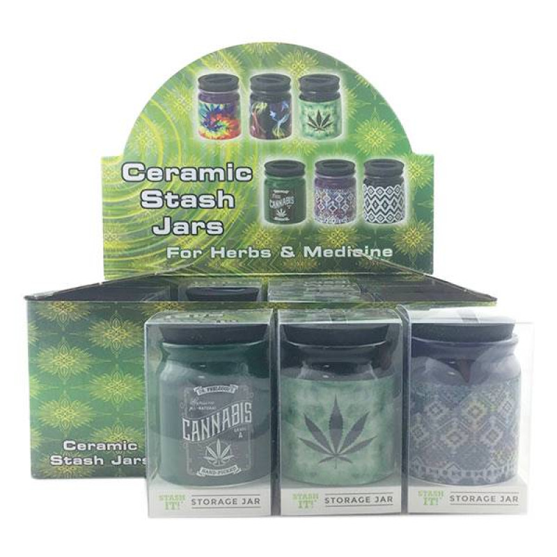 SMALL CERAMIC STASH JAR CJAR28