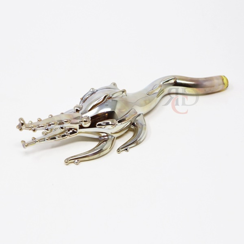 ANIMAL PIPE GOLD CROCODILE PIPE ANML854