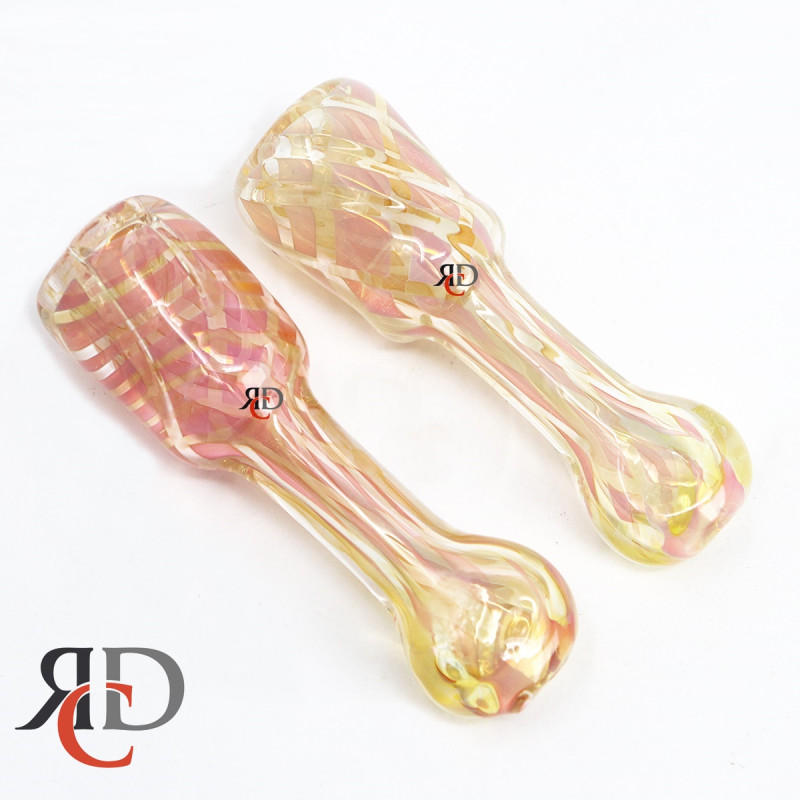 CHILLUM GOLD FUMED NET ART CH3025 1CT