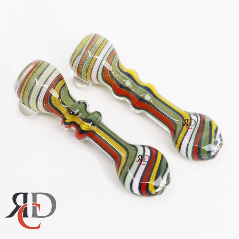 CHILLUM RASTA ART TWO RIM FLAT MOUTH CH377 1CT