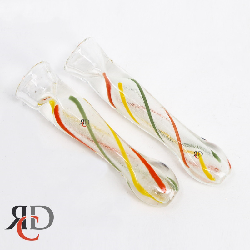 GLOW IN DARK CHILLUM RASTA ART CH355 1CT