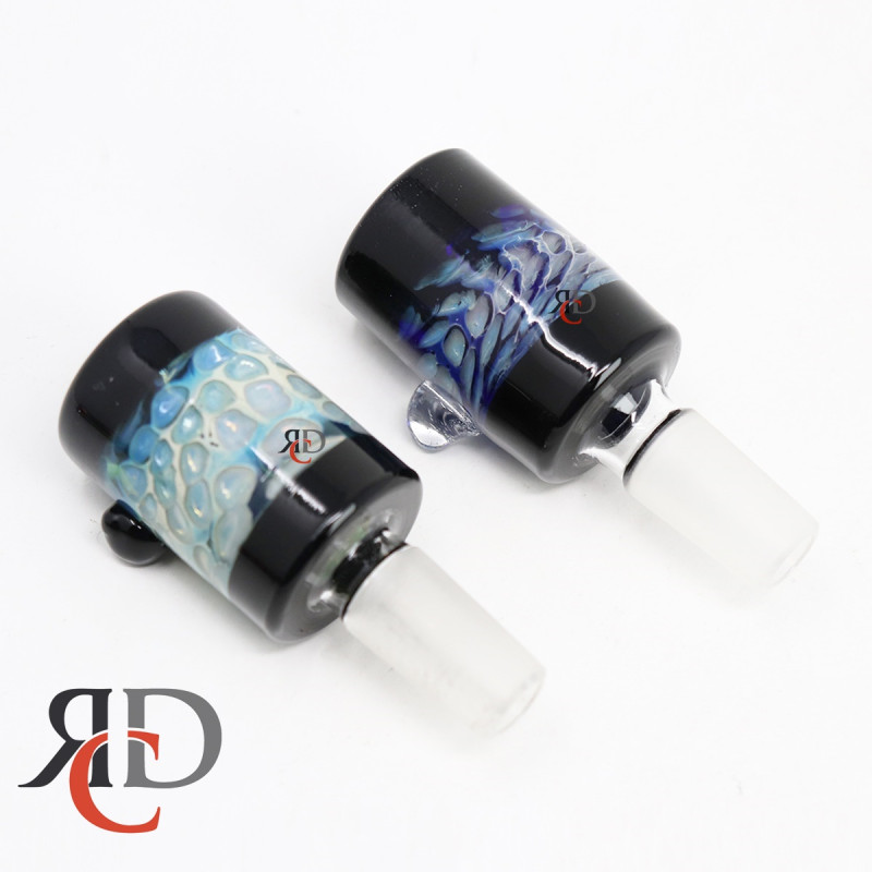 GLASS BOWL BLACK TUBE AND HONEYCOMB BMD143-14MM 1CT