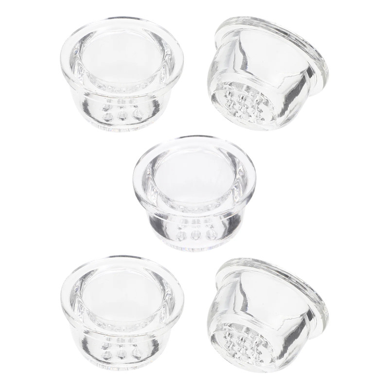GLASS BOWL FOR SILICON PIPE REPLACEMENT BOWL NAIL DISH BMD155 - 5CT/ BAG
