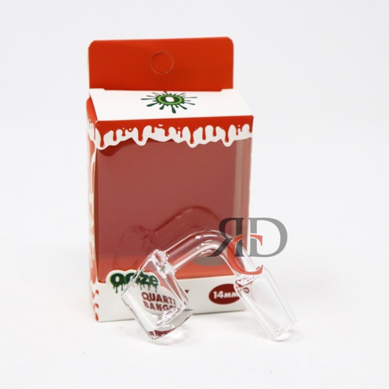 OOZE 14MM QUARTZ BANGER POLISHED 90 DEGREES OOZEQBP01-90-14MM