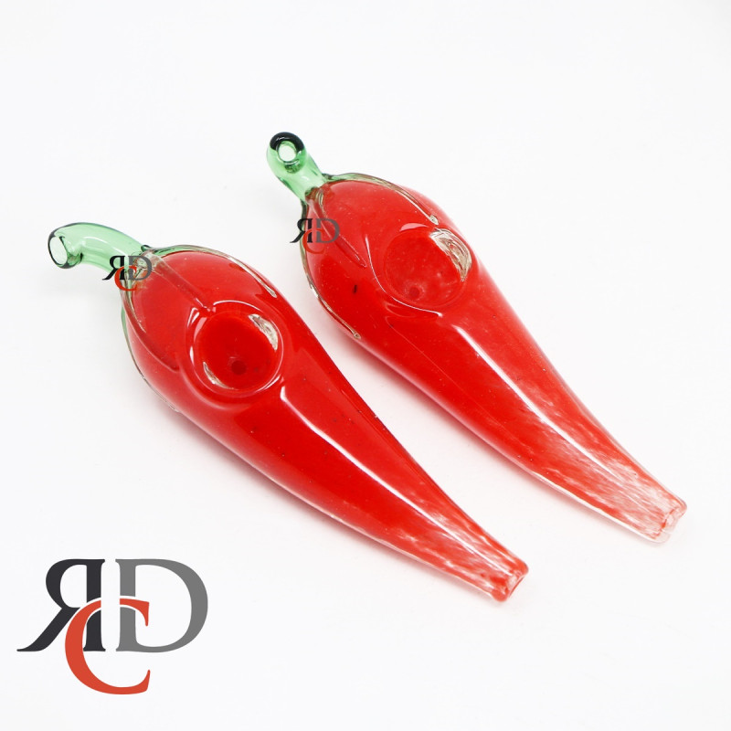 GLASS PIPE CHILLI SHAPED GP5093 1CT