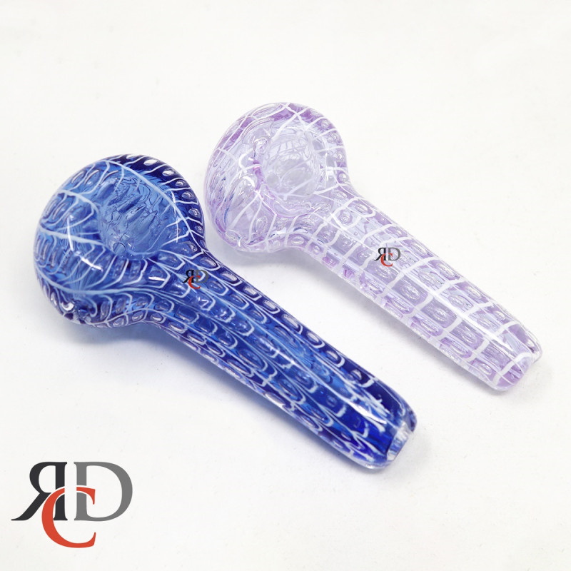 GLASS PIPE DOUBLE GLASS NET ART GP6615 1CT