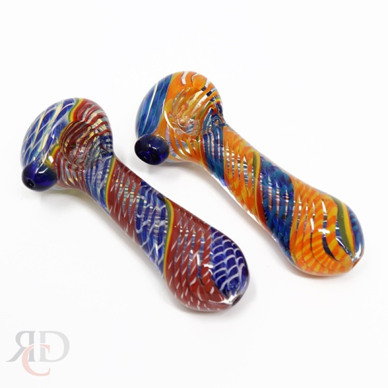 GLASS PIPE FULL TUSTING ART PIPE GP6542 1CT