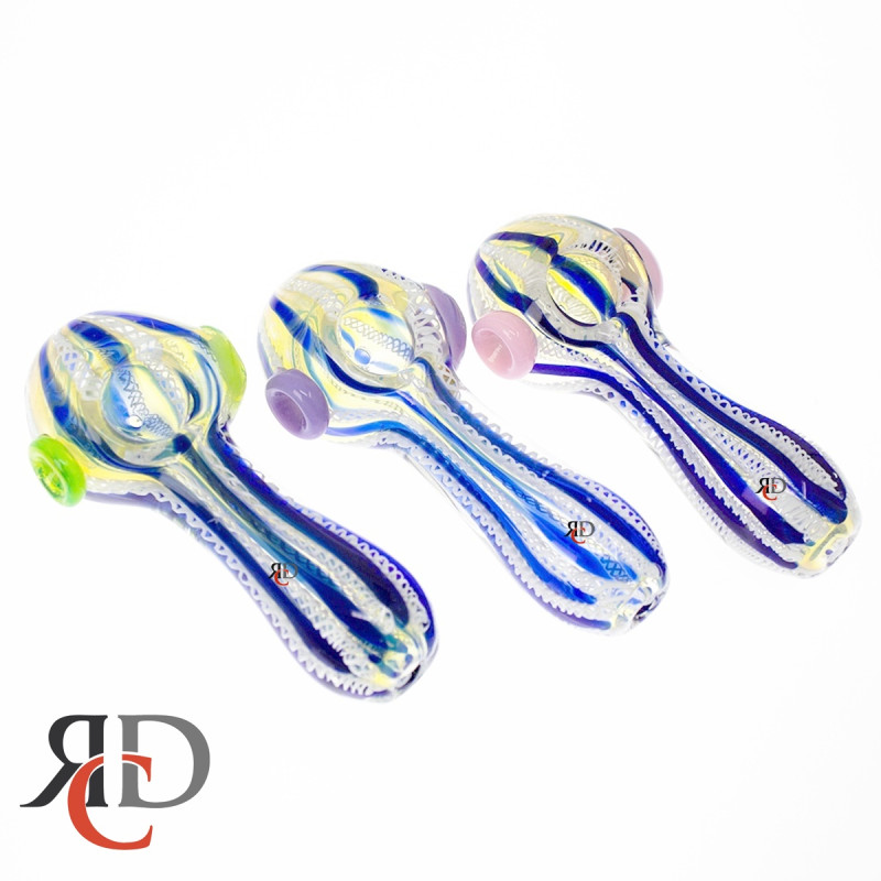 GLASS PIPE FULL TWISTING ART SLIME GP5099 1CT