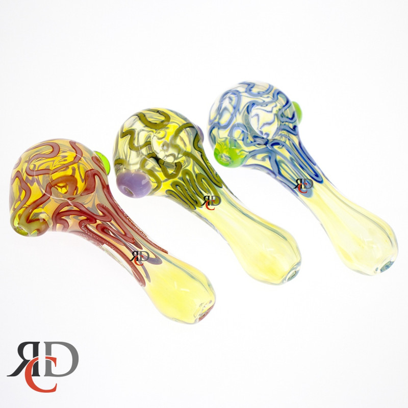 GLASS PIPE FUMED & ART GP5592 1CT