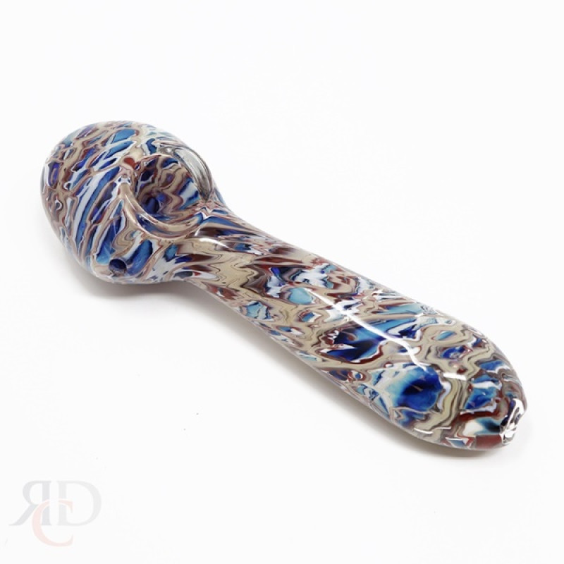 GLASS PIPE GEM STONE ART DOUBLE BLOWN GP8565 1CT