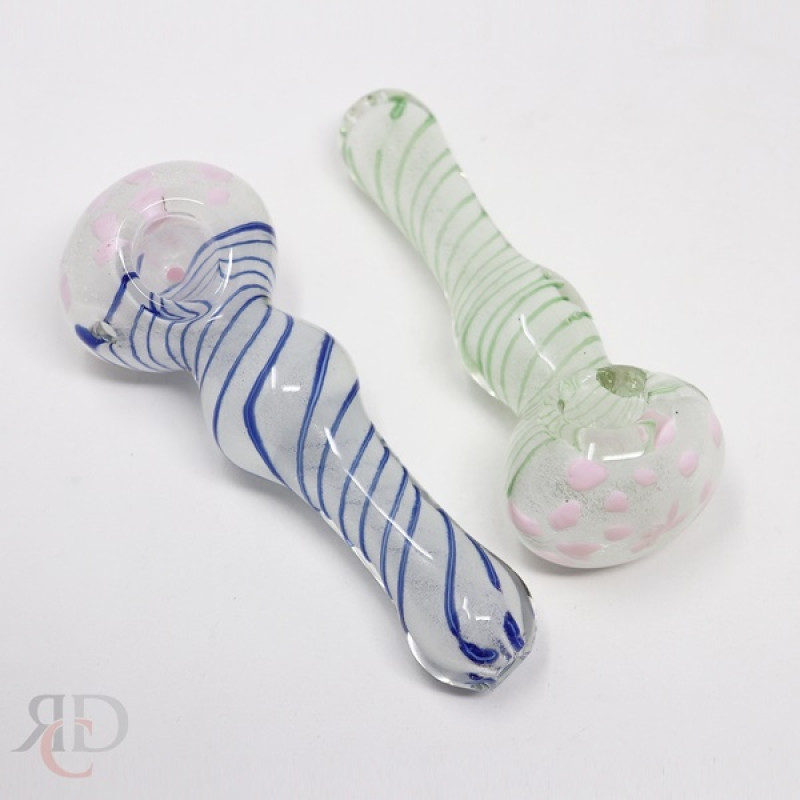 GLASS PIPE GLOW IN DARK GP1100 1CT