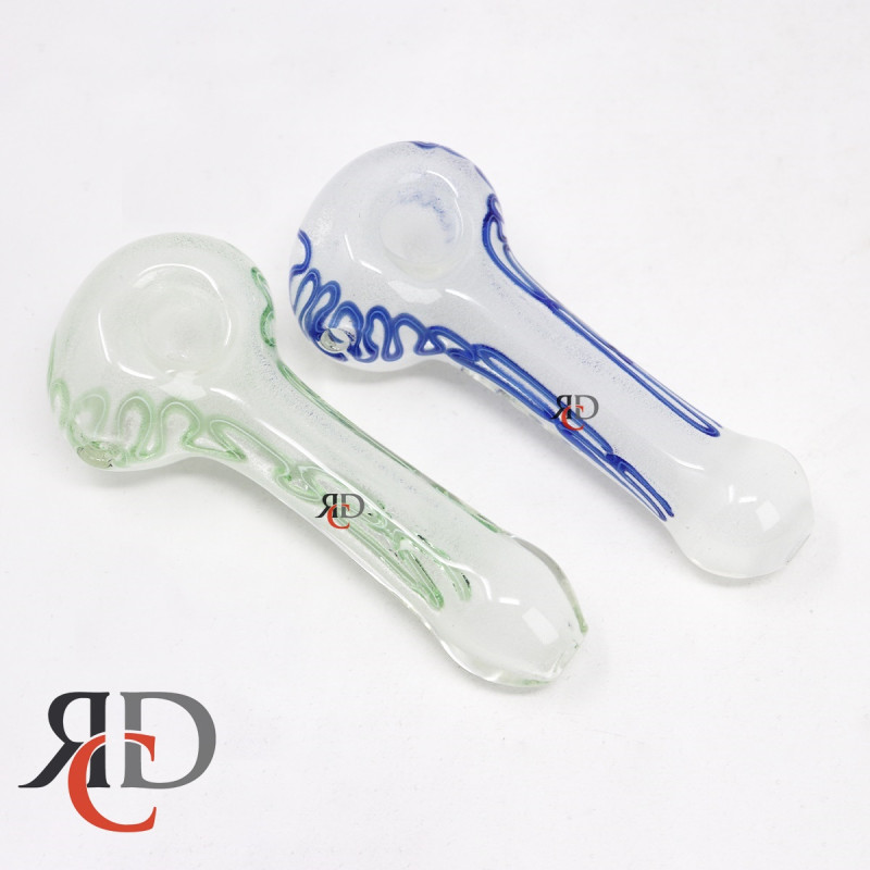 GLASS PIPE GLOW IN DARK GP7604 1CT