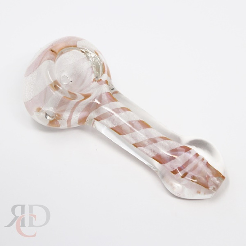 GLASS PIPE GOLD ART GLOW IN DARK GP4518 1CT