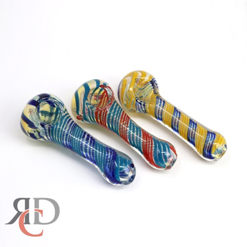 GLASS PIPE GOLD ART MIX COLOR GP3008 1CT