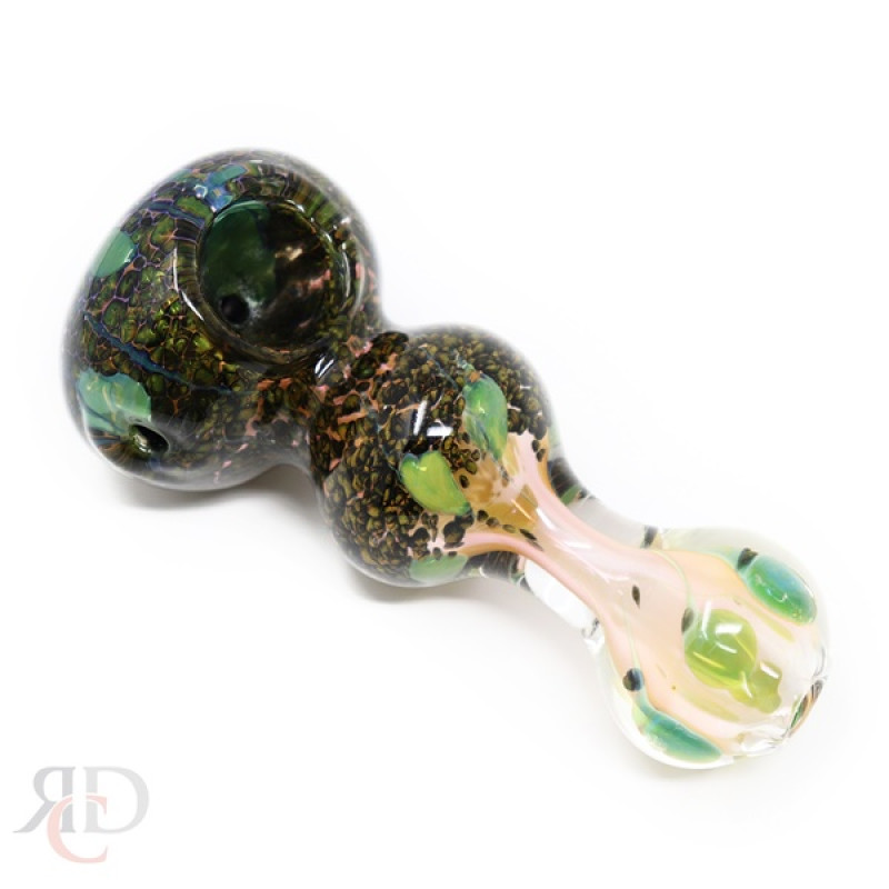 GLASS PIPE GOLD FRITED PIPE HEAVY GP8568 1CT