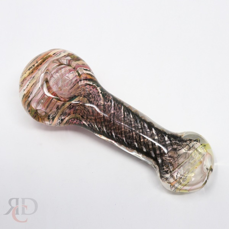 GLASS PIPE GOLD FUMED FLAT MOUTH GP125 1CT