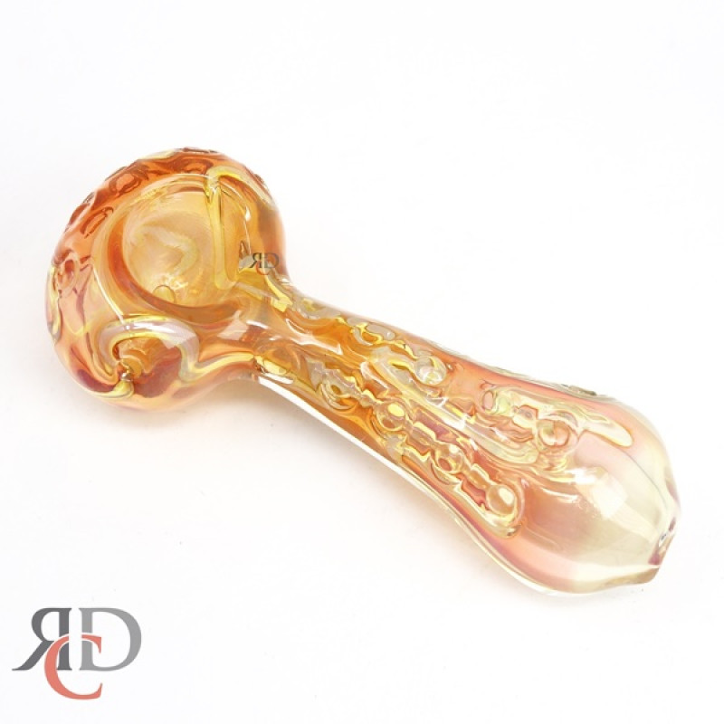 GLASS PIPE GOLDEN DYE ART GP8557 1CT