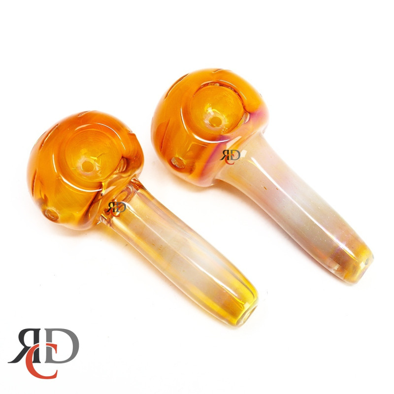 GLASS PIPE GOLDEN MUSHROOM GP2741 1CT