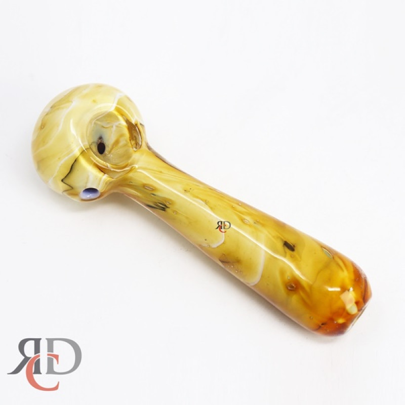 GLASS PIPE GOLDEN ZEM STONE ART GP8586 1CT