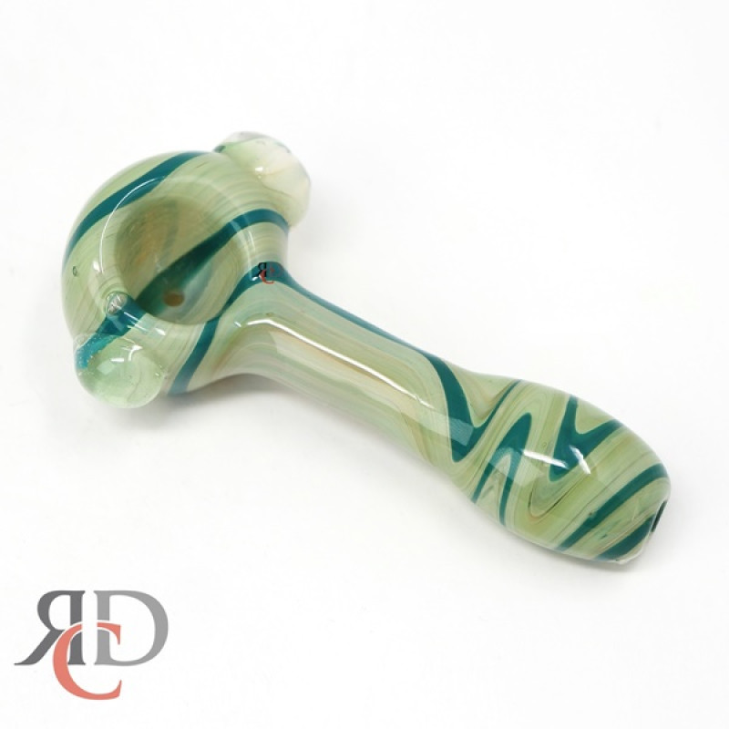 GLASS PIPE GREEN ART GP7566 1CT