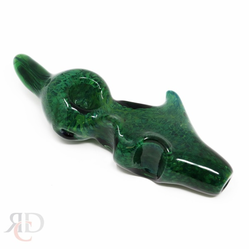 GLASS PIPE GREEN FANCY GP1004 1CT
