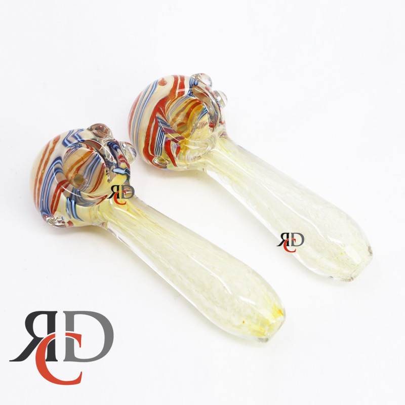 GLASS PIPE HEAD ART GREEN GP4599 1CT