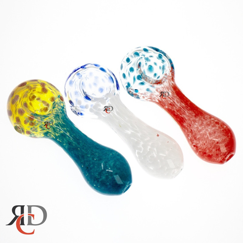 GLASS PIPE HEAD DOT & FRIT ART GP3603 1CT