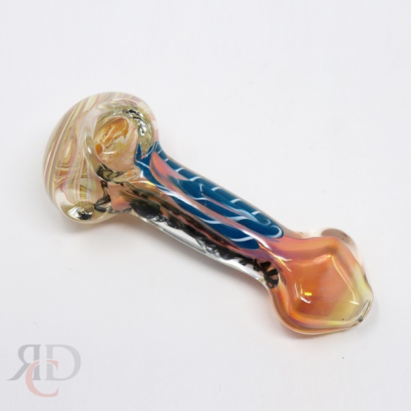 GLASS PIPE HEAVY GOLD PIPE GP725