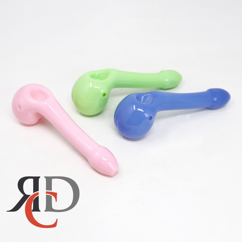 GLASS PIPE MILKY TUBE PENIS GP1404 1CT