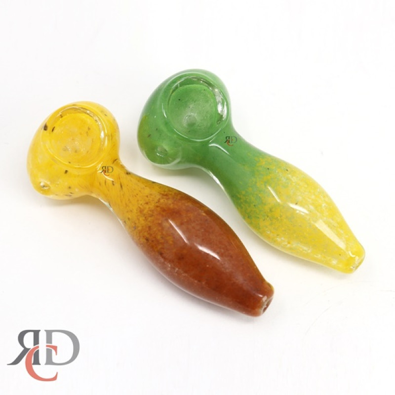 GLASS PIPE MULTI FRIT DUAL COLOR GP2621 1CT