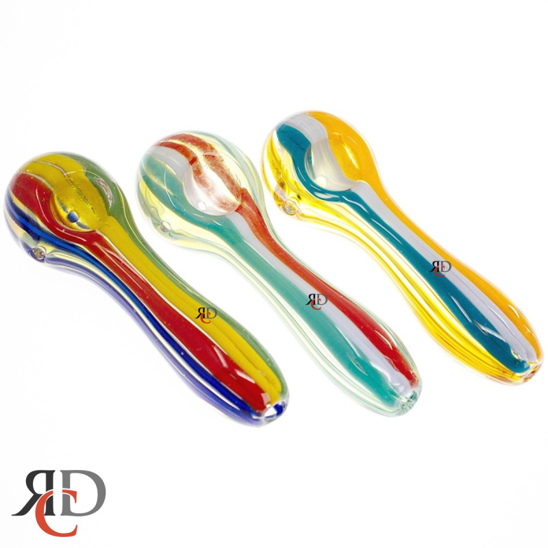 GLASS PIPE RASTA LINE ART GP4625 1CT