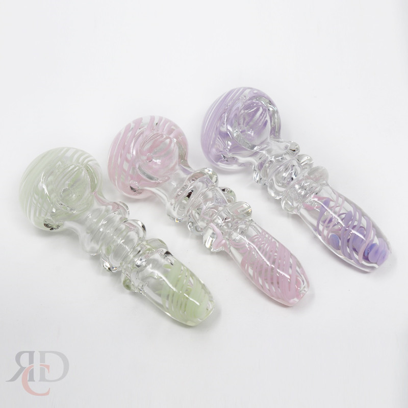 GLASS PIPE RIM MIX COLOR GP4535 1CT