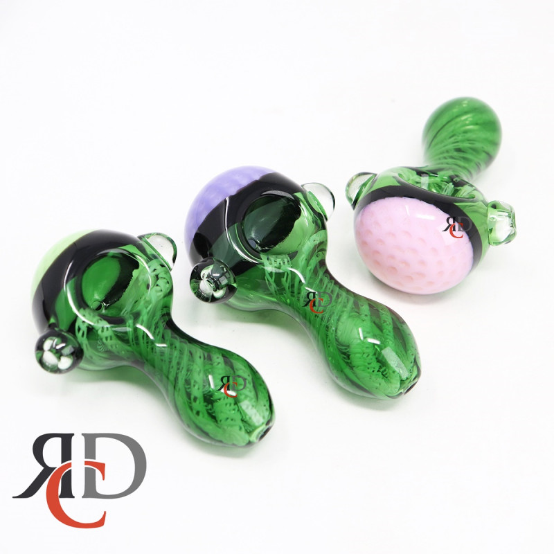 GLASS PIPE SLIME COLOR HONEYCOMB ART GP9004 1CT