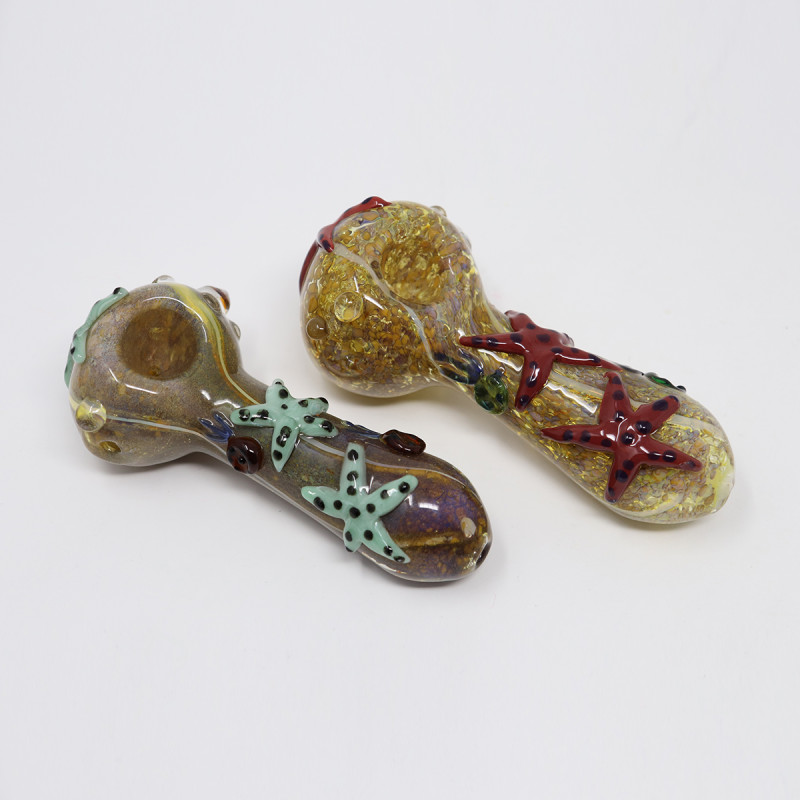 GLASS PIPE STAR FISH GP128 1CT