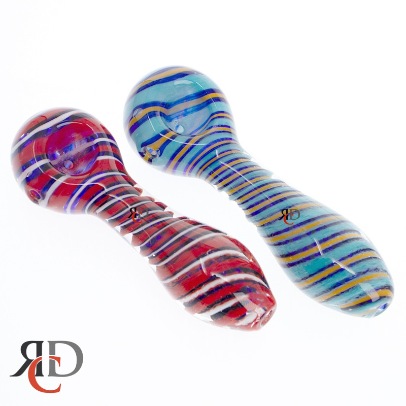GLASS PIPE SWIRL ART FANCY COLOR GP5586 1CT