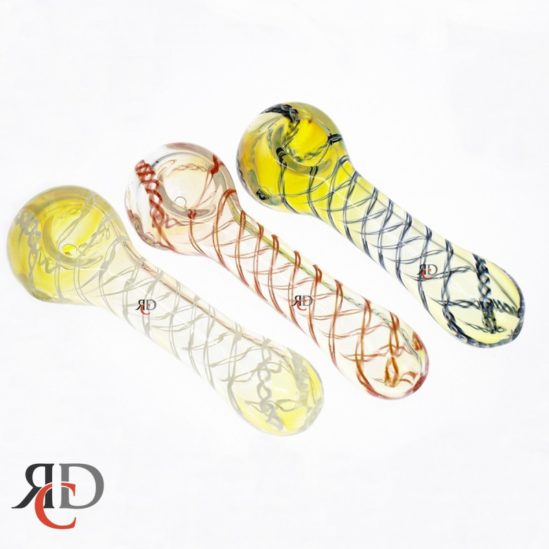 GLASS PIPE SWIRL ART GP3596 1CT