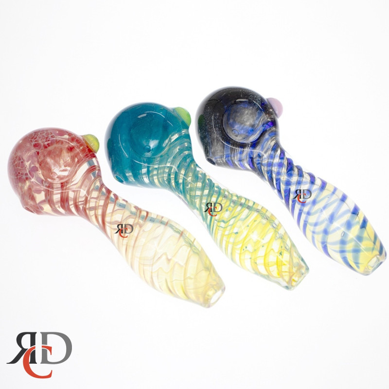GLASS PIPE SWIRL ART GP4087 1CT