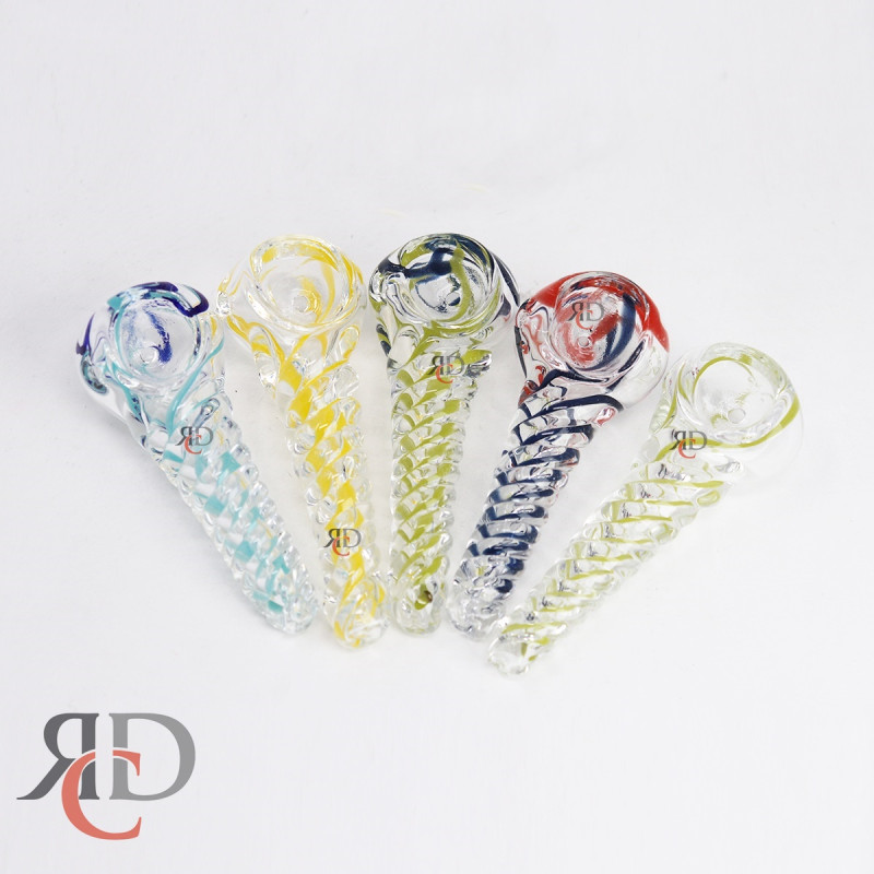 GLASS PIPE TWISTED PIPE HP102 - 5CT/ PACK