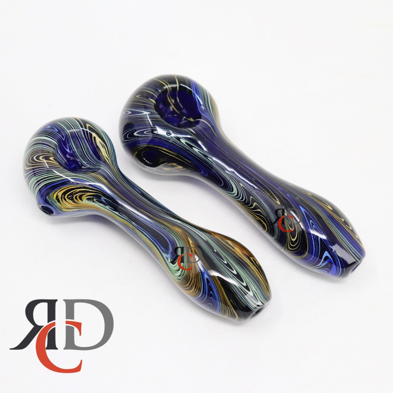 GLASS PIPE WIGWAG ART AMERICAN GP9005 1CT