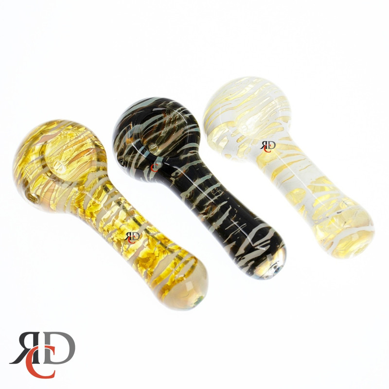 GLASS PIPE ZEM STONE PATTERN GP4089 1CT