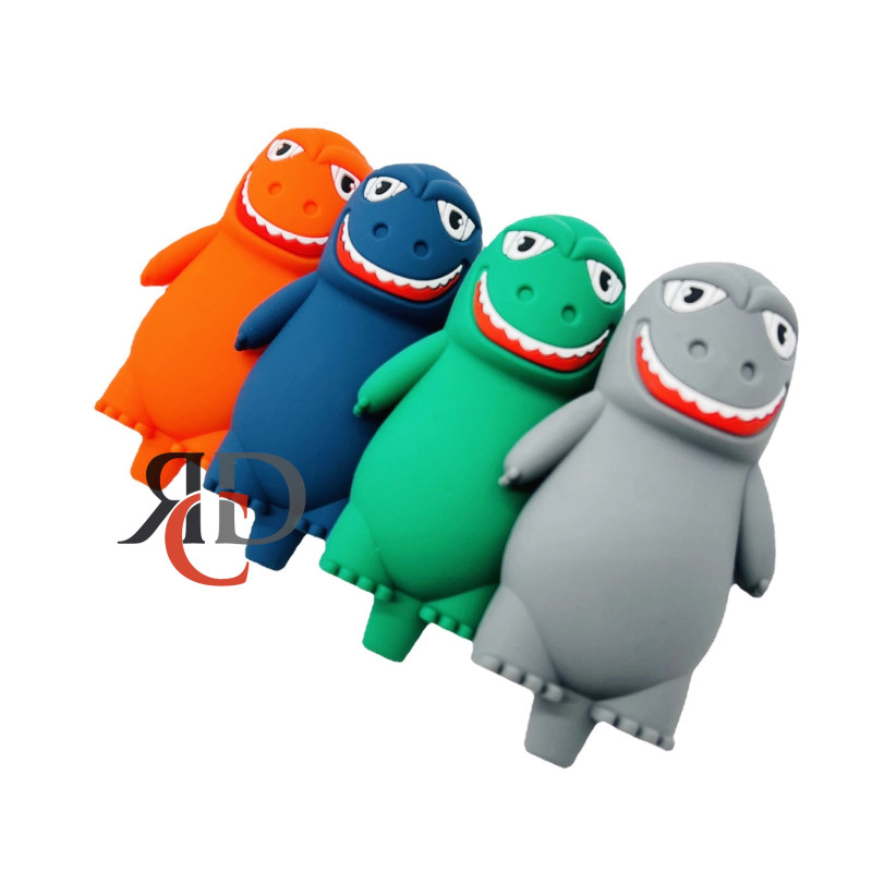 SILICONE HAND PIPE CARTOON GODZILLA SP474 1CT