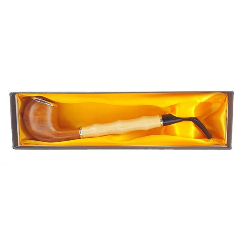 SMOKING WOOD PIPE MEDIUM 10" SWP-43 1CT