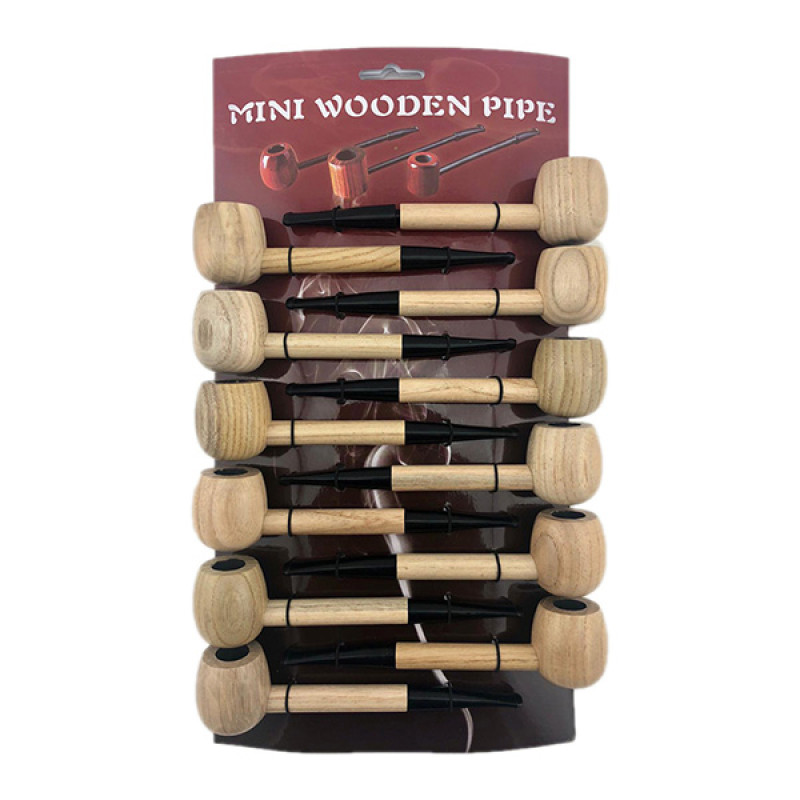 SMOKING WOOD PIPE PACK SWP71 12CT/PACK